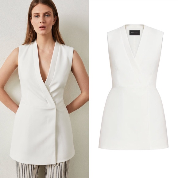 caryn wrap vest dress